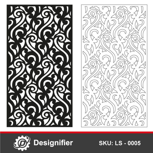 Cutout panel design LS 0005 makes very nice decoration applications to you using all cutters