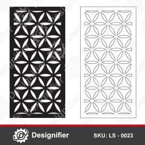 Saki Privacy Screen DXF LS0023, Vector File Ready For Laser Cut And CNC ...