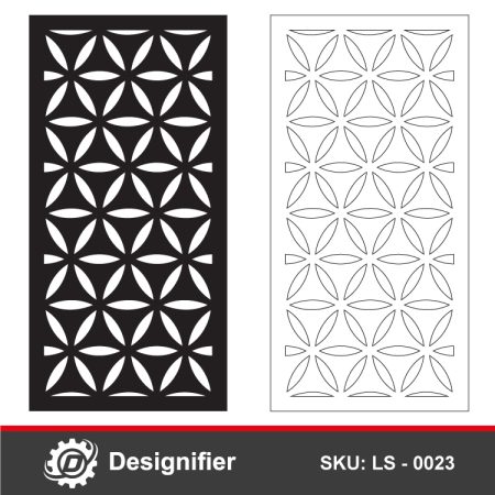 You can make awesome decorations with Saki Privacy Screen DXF LS0023 vector design in windows, Furniture decorating, garden fences and doors