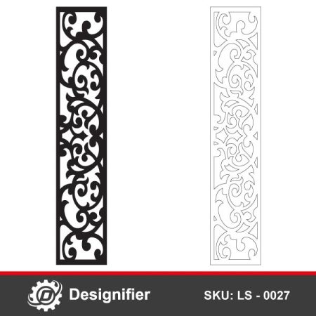 Use Decorative Screen Pattern LS0027 Vector Design to make awesome decorations in windows, doors, and many decorative applications