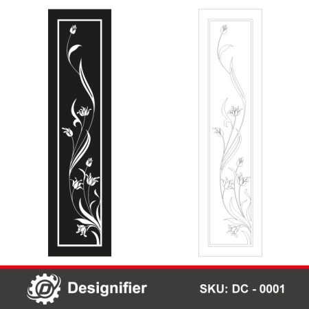 You can use Flowers Ornament Decoration DC0001 to make awesome Glass and Wood Decoration by all machines can be used for Windows and Doors