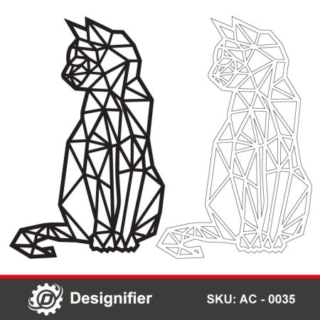 You can make the most amazing pieces of art from this digital design Geometric Cat Wall Art AC0035 or print it on a T-shirt