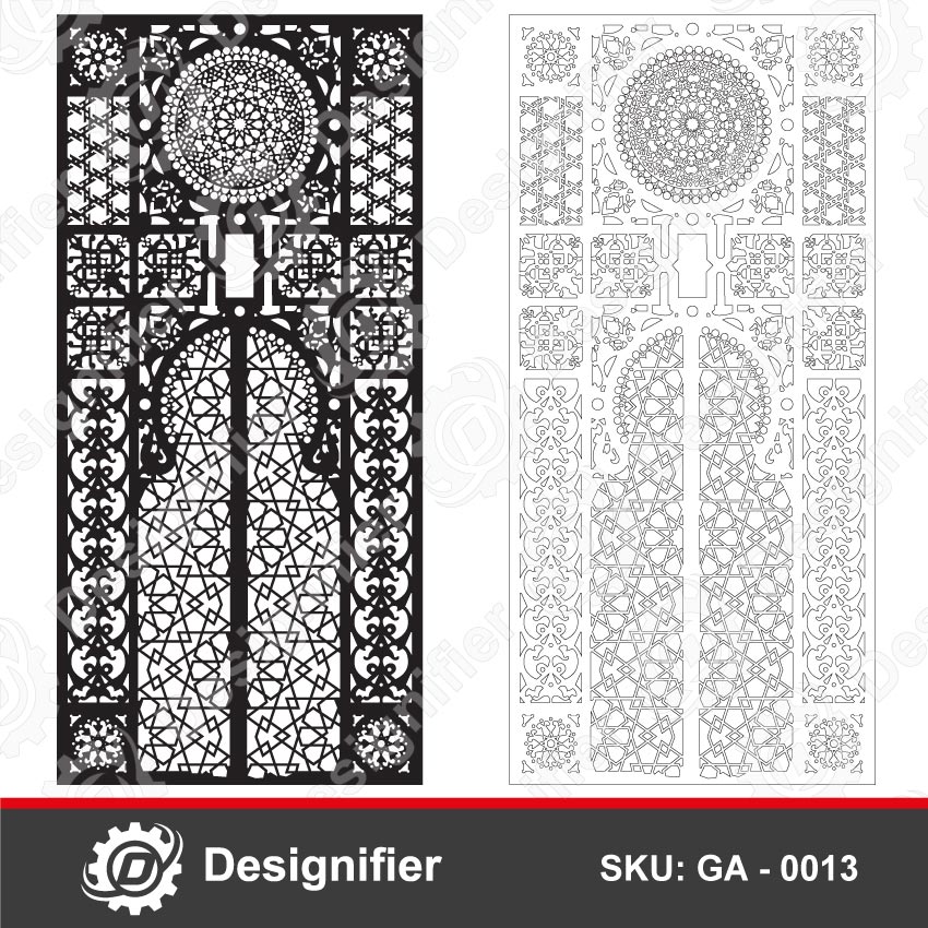 Complex Oriental Gate DXF GA0013, CDR Vector File Ready For Laser Cut ...