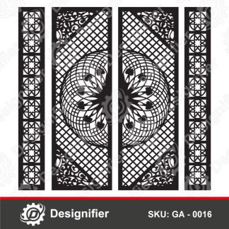 Modern Mandala Gate DXF GA0016, CDR SVG File Ready For Laser Or CNC ...