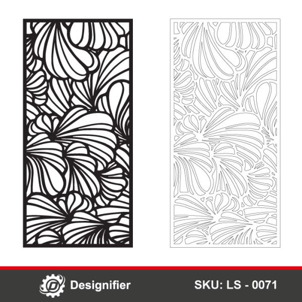 You can use Butterfly Wings Privacy Screen DXF LS0071 vector design to make a decorative panel with Laser cutting or CNC technology