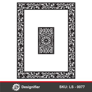 You can make very nice modern ceiling decorations by using the Floral Ornament Frame DXF LS0077 digital design in Laser cutting or CNC manufacturing