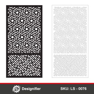 You can use Geometric Hexagon Privacy Screen DXF LS0076 to make awesome room dividers or wall screens by Laser cutter or CNC machines