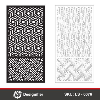 You can use Geometric Hexagon Privacy Screen DXF LS0076 to make awesome room dividers or wall screens by Laser cutter or CNC machines