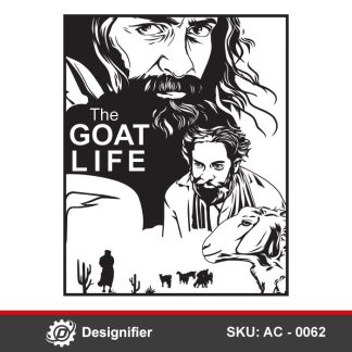 You can make wonderful Wall Art for Indian cinema lovers by using Goat Life Movie Poster DXF AC0062 in laser cutting and engraving technology