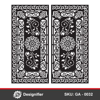 You can make awesome Gates by using Oriental Ornament Gate DXF GA0032 vector design in Laser or Plasma manufacturing