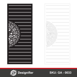 You can make a stylish gate or door by using Celtic Mandala Door DXF GA0033 vector design in Laser or Plasma manufacturing operations