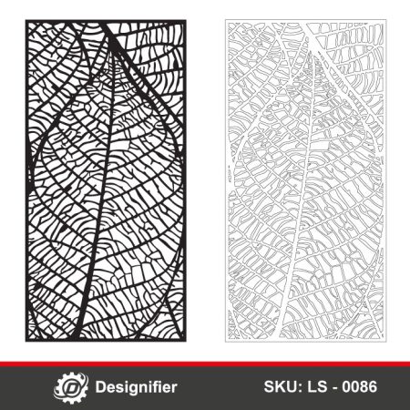 You can make an astonishing room divider by using the Close-Up Leaf Privacy Screen DXF LS0086 vector file in laser or plasma cut, and CNC works