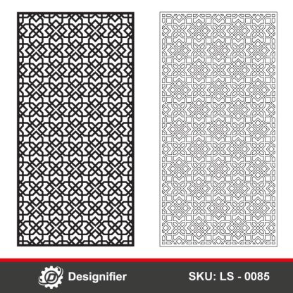 You can create awesome decorative panels by using Diagonal Squares Privacy Screen DXF LS0085 vector design in Laser cut and CNC manufacturing